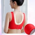 thumbnail image 6 of Bras for Women,Comfort Bra Without Underwire Push Up Seamless Sports Padded Lace Soft Stretch Bustier Medium Support Non Wired Sleep Classic Top For Everyday Yoga,Sports Bras for Women,Red,L, 6 of 8