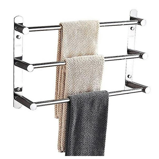 Towel Bar 3-tiers, Stainless Steel Wall Towel Rack For Bathroom Wall