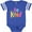 Football Blue and White, variant on Be Kind Inspirational Quote in Color Boys or Girls Baby Bodysuit