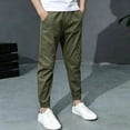 thumbnail image 2 of SJLDQY Boys Joggers Summer Lightweight Sweatpants for Boys Solid Color Loose Athletic Trousers with Pockets, 2 of 7