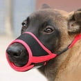 thumbnail image 3 of Dog Muzzle Nylon Soft Muzzle Anti-Biting Barking Secure，Mesh Breathable Pets Mouth Cover for Small Medium Large Dogs, 3 of 9