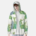 thumbnail image 6 of Rocae Cartoon Cactus Print Breathable Sun Protection Hoodie Quick-Dry Lightweight Long Sleeve Hoodie Unisex Running Sports Shirt Small, 6 of 9