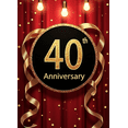 thumbnail image 3 of 40th Golden Anniversary Celebration Banner Backdrop Sparkling Lights Ribbon Background Party Décor Corporate Events Milestone Celebration, 3 of 3