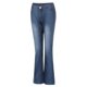 thumbnail image 5 of Pantalones vaqueros de cintura alta QISIWOLE para mujer, pantalones vaqueros de pierna ancha a la moda, pantalones vaqueros rectos con espalda suelta., 5 of 5
