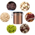 thumbnail image 1 of Airscape Coffee Beans Storage Canister Acero inoxidable hermético Coffee Beans Container Storage Canister Can-1.5L(oro) EOTVIA No, 1 of 6