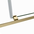 thumbnail image 4 of Vinnova Spezia 48" W x 76" H Double Sliding Frameless Glass Shower Enclosure in Gold, 4 of 12