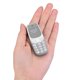 thumbnail image 4 of Teléfono móvil con marcador Bluetooth inalámbrico, manos libres, tarjeta SIM dual, mini teléfono móvil de respaldo con micrófono, color gris, 4 of 15