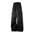 thumbnail image 2 of DDAPJ pyju Men's Baggy Cargo Pants 2025 Trendy Casual Parachute Pants Loose Fit Drawstring Harem Joggers with Pockets Big and Tall Hip Hop Streetwear Black XXXXL, 2 of 8