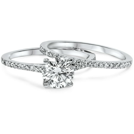 1 3ct Platinum Lab Created Diamond Engagement Wedding Ring Set 1 3ct Platinum Lab Created Diamond Engagement Wedding Ring Set