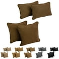 thumbnail image 2 of Blazing Needles Corded Microsuede Throw Pillow Set, Camel 4 Count, 2 of 5