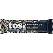 TOSI SuperBites, Gluten-Free Snack Bars, Cashew Coconut, Vegan, Organic, 1 oz, 12 bars