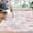 Colorful, variant on FairOnly 4'x6' Grey Vintage Geometric Machine Washable Area Rugs Non Slip Rugs for Bathroom Home Office Area Rug Ethnic Home Office Rugs