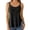 Black, variant on Vests for Women Summer Casual Fashion Tops Strap Chiffon Sleeveless Tank Top 3x Blouses Women 510 80s Tops for Women Satin Blouse Women Athlete Tops for Women Athletic Crop Tops 3x Tops for