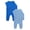 BLUE ESSENCE/ BLUE BEACH, variant on Baby Gender Neutral Zip Front Coverall, 2-Pack, Sizes Preemie-6/9 Months