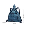 thumbnail image 3 of Baloncesto Yoga Bolsa Cordón Plegable Mujeres Nylon Mochila de viaje (Azul) Likrtyny Para Estrenar, 3 of 3