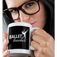 thumbnail image 2 of 3drose, Ballet Teacher in White on Black Background, 11oz Magic Transforming Mug, 2 of 7