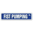thumbnail image 1 of SignMission SS-Fist Pumping 4 x 18 in. Fist Pumping Street Sign, 1 of 1