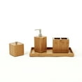 thumbnail image 3 of Seville Classics 5-Piece Bamboo Bath and Vanity Organizer Set, 3 of 15