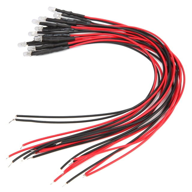 Qiilu Pre Wired Prewired, Small Lights Emitting Diodes,