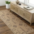 thumbnail image 6 of Hauteloom Fathi Recycled Material Living Room, Bedroom Machine Washable Area Rug - Traditional, Transitional - Tan, Taupe, Off White - 3' x 5', 6 of 8