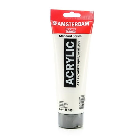 UPC: 0804551861529 | Amsterdam Standard Series Acrylic Paint Titanium White 250 Ml [Pack Of 2] 71110-PK2