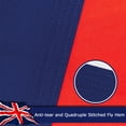 thumbnail image 5 of UK United Kingdom Flag, 400D Heavy Duty Polyester, Double-Sided Printing, Quadruple Stitched Fly Hem, Fade Resistant, 2 Brass Grommets, National Flag of UK for Home Outdoor, 5 of 9