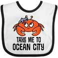 thumbnail image 3 of Inktastic Ocean City Maryland Cute Crab Boys or Girls Baby Bib, 3 of 4