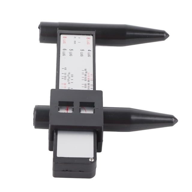 Wheel Rim Gauge, Car Wheel Rim Bolt Pattern Sliding Measuring Gauge Tool PCD Ruler 4 5 6 8 Lug Wheel Rim Bolt Pattern Gauge