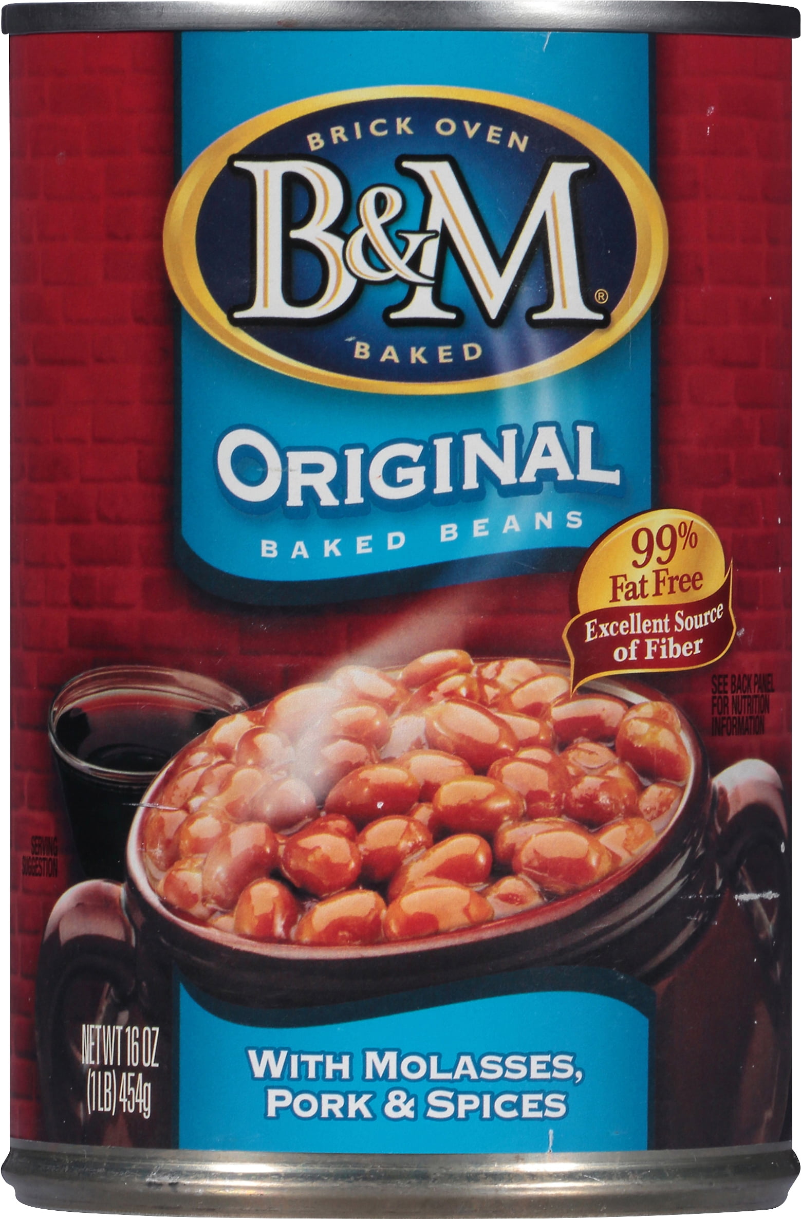 B&M Original With Molasses, Pork & Spices Baked Beans, 16 Oz - Walmart.com