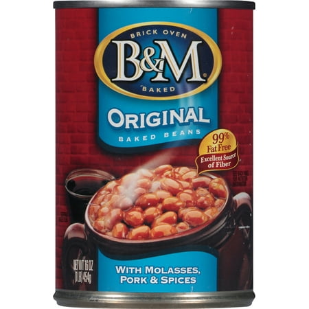 B&M Original with Molasses, Pork & Spices Baked Beans, 16 oz Can