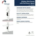 thumbnail image 4 of Belanger URB78CBN Single Handle Pull-Down Kitchen Faucet, Brushed Nickel, 4 of 9