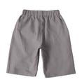 thumbnail image 4 of YunPes Boys Shorts Kids Cotton Linen Cargo Athletic Shorts Boys School 𝐔niform Causal Active Summer Clothes French Terry Short, 4 of 7