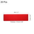 thumbnail image 2 of Unique Bargains 3'x1' Metal Name Plate Anodized Aluminium Self Adhesive Sign Tag Red 20 Pack, 2 of 6