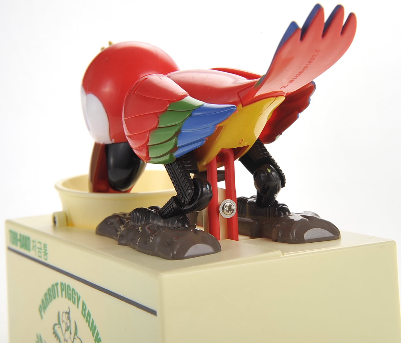 PlayWorld CoinCollector Parrot Coin Bank - Red