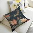 thumbnail image 3 of fish flowers ukiyo-elinen toss pillowcase decoration pillowcase gifting preferred 24x24 inch cushion cover sofa pillowcase sofa bedroom living room car, 3 of 3