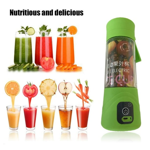 Apple Green Portable Mini Electric Juice Cup Usb Recharging Milkshake