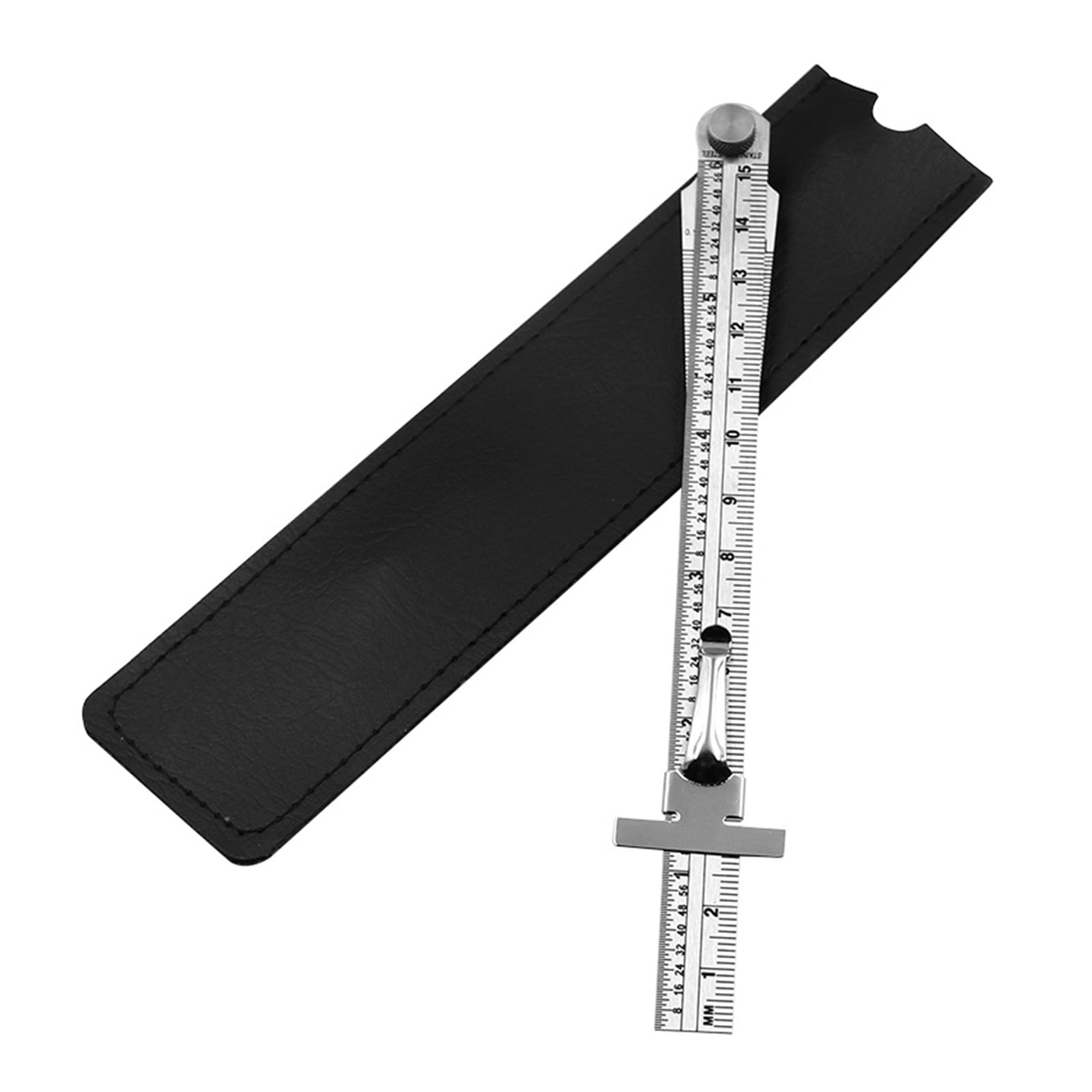 Taper Gauge Depth Gap Ruler Wedge Feeler 1-15mm Stainless Steel Hole Inspection ,Easy to Use