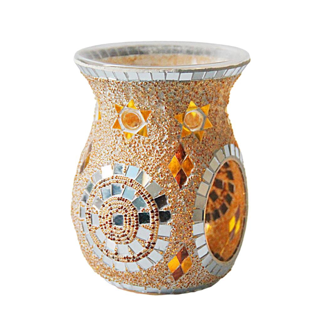 Aromatherapy Oil Burner Ceramic Tea Light Holder Herbal Diffuser Relax Diwali 
