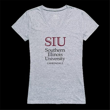 W Republic Products Womens Southern Illinois University Seal Tee  Heather Grey - 2XL