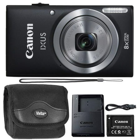 Canon Powershot Ixus 185 / ELPH 180 20MP Compact Digital Camera Black with Camera