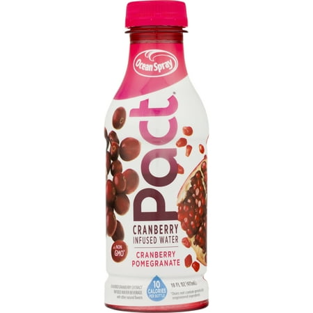 Ocean Spray PACt Cranberry Pomegranate Infused Water Beverage, 16 fl oz ...