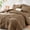 Brown, variant on 7-Piece Queen Dark Grey Seersucker Comforter Set, All Season Luxury Bedding with Sheets, Pillowcases & Shams