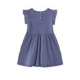 thumbnail image 2 of Emy Dola Little Girls Ruffle Sleeve Dress Tiered Swing A-Line Twirly Skater Dresses Kids Midi Casual Summer Sundress, 2 of 6