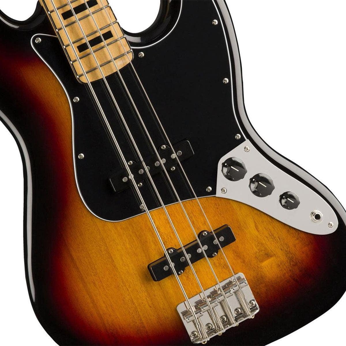 Squier Classic Vibe '70s Jazz Bass 4-String Soft Maple Body Electric Bass Guitar 3-Color Sunburst