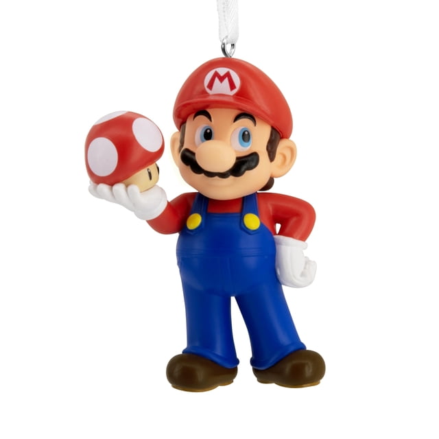 Adorno navideño Hallmark de Super Mario, 4,4 x 7 x 4 cm