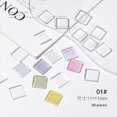 thumbnail image 2 of 40pcs Nail Art Display Card Transparent Glass Color Card Water Ripple Trapezoidal Display Nail Art Coloring Card Nail Art Tool, 2 of 5