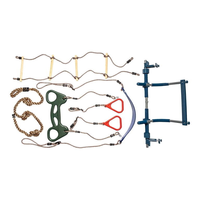 Gym1 Indoor Doorway Gym Set - 6 Piece Kids Set with Swing Chair