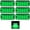 Green, variant on Side Marker Lights, 6 pcs 12V 24V 8 LED Truck Side Marker Indicators Car Side Indicators Lights for Truck Trailer