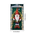 thumbnail image 3 of Seyotauo Elf Legs Door Cover 72x35 Inch Christmas Banner for Front Door Outdoor Indoor Decorations Large Xmas Holiday Backdrop with Red White Striped Hat Curly Shoes Garland Bow Hanging Ornament, 3 of 7