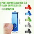 thumbnail image 2 of Copkim Paquete de 50 memorias USB 2.0 giratorias de 32 GB, 2 of 6